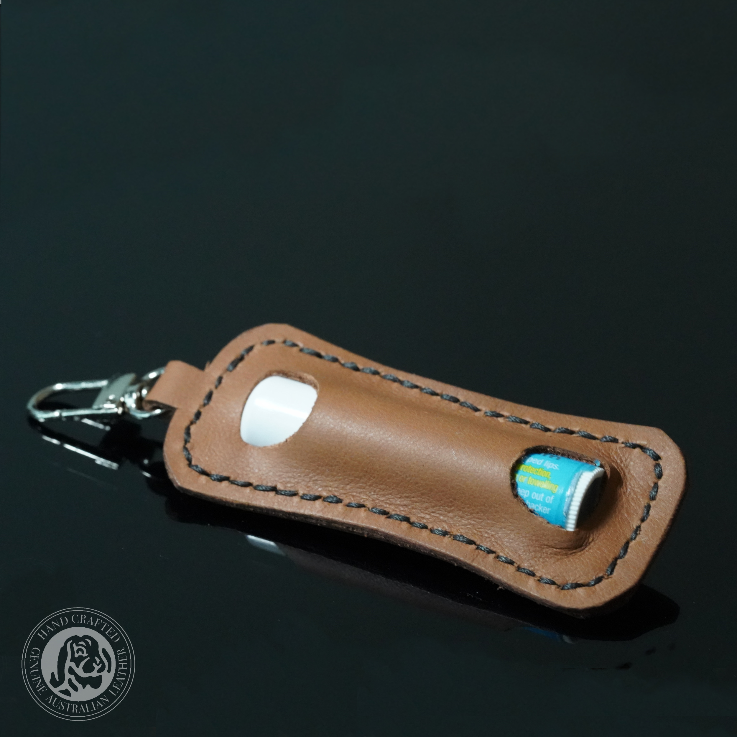Leather Chapstick Holder